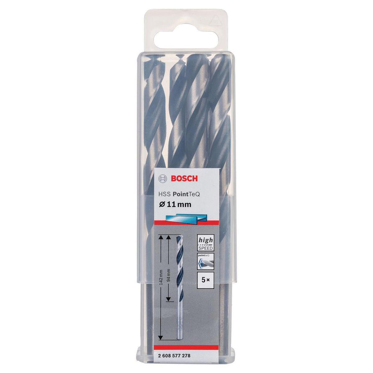 BOSCH - Set brocas para metal 11.0 mm 5 unidades