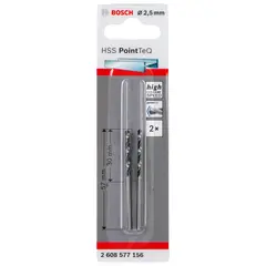 BOSCH - Set brocas para metal 2.5 mm 2 unidades