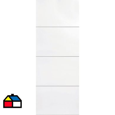 Puerta Cadenza Acero 90x200 Blanco Lisa Prepint