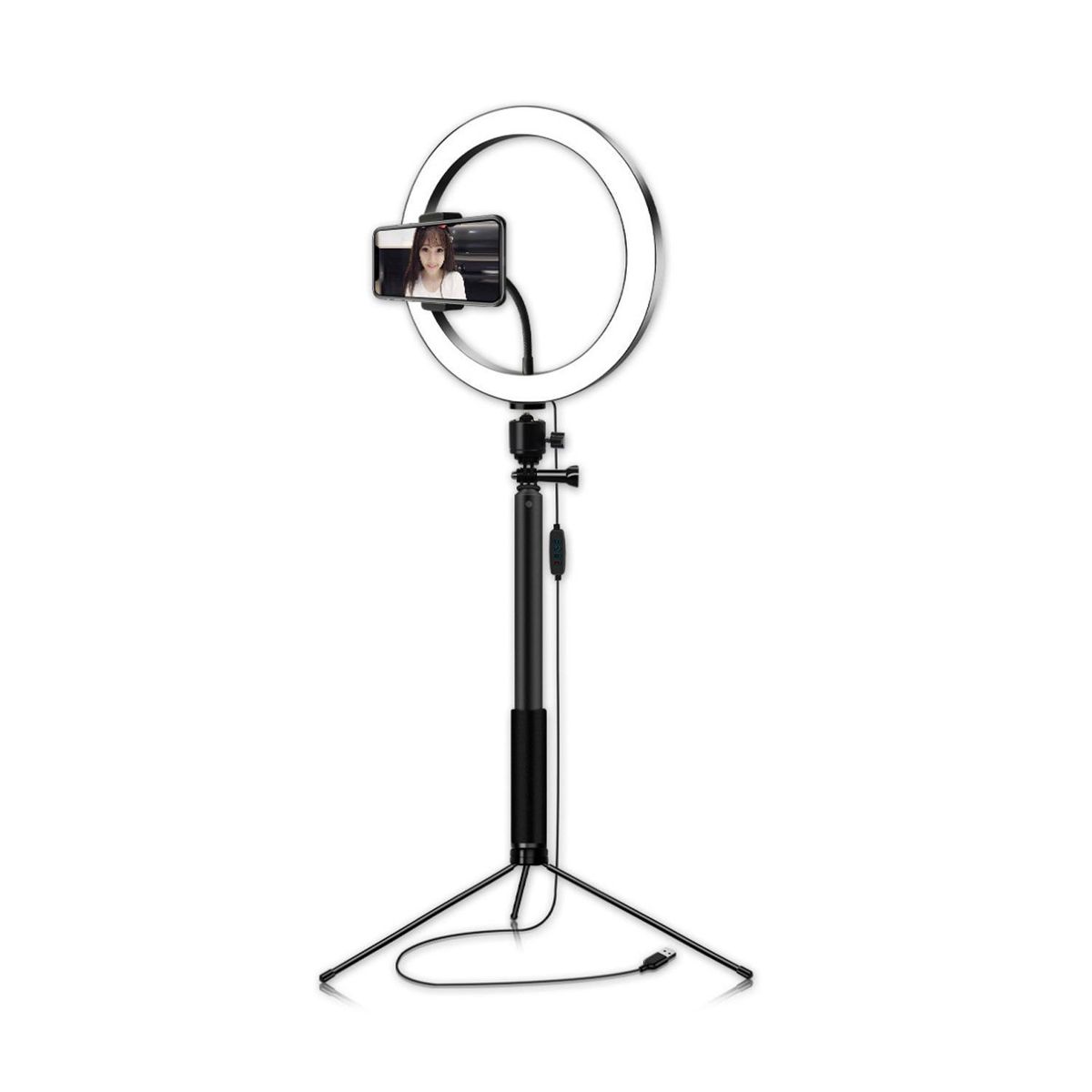 HB LEDS - Aro de Luz IP65 Negro 2x180 cm