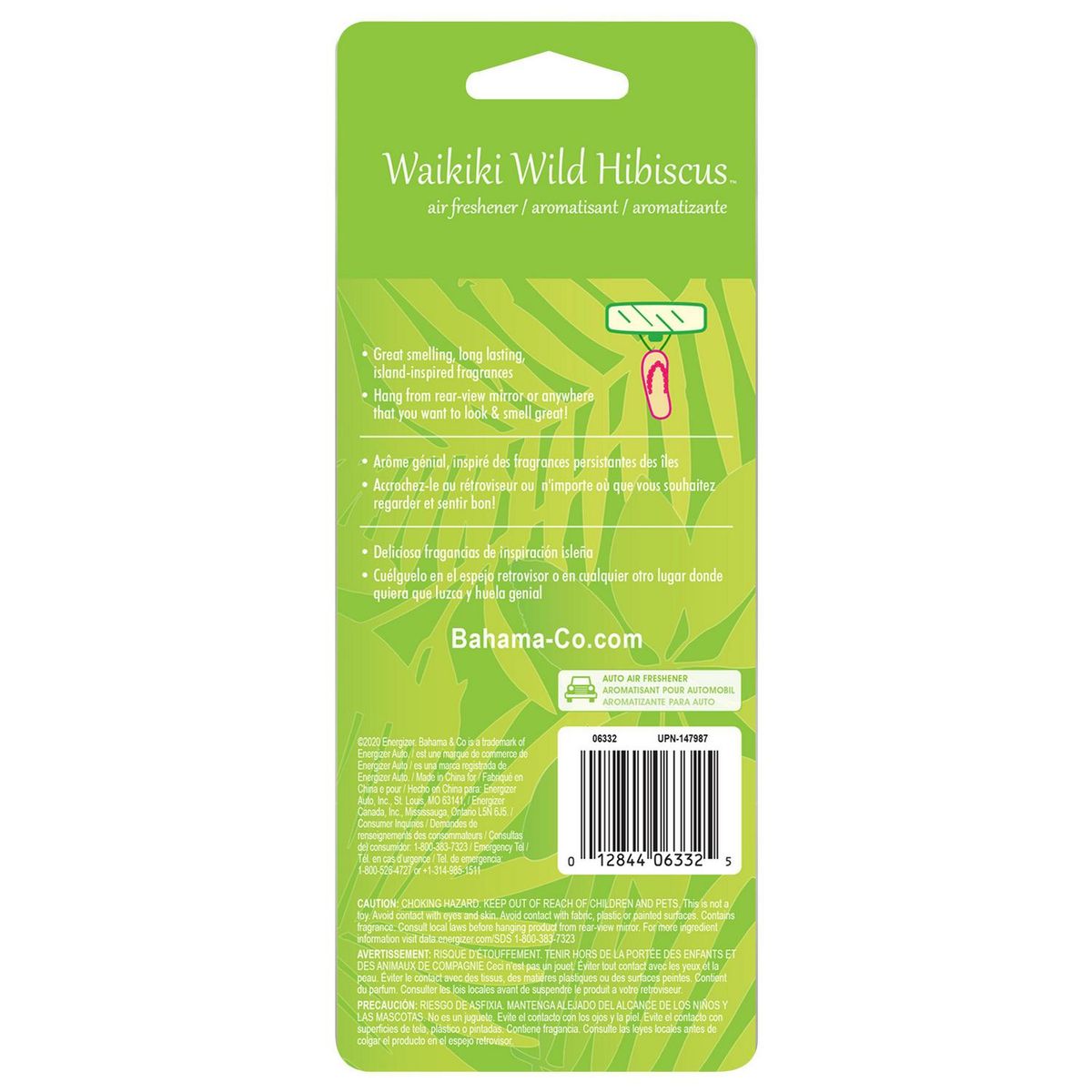 BAHANA AND CO - Aroma Automotriz Bahana&co Wild Hibiscus Forma Sandalia