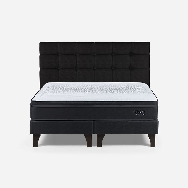 Cama King Europea Tempo + Respaldo