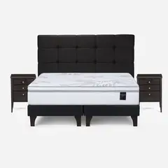 ROSEN - Cama Europea 2 Plazas Base Dividida Art 4/ Issey Grafito