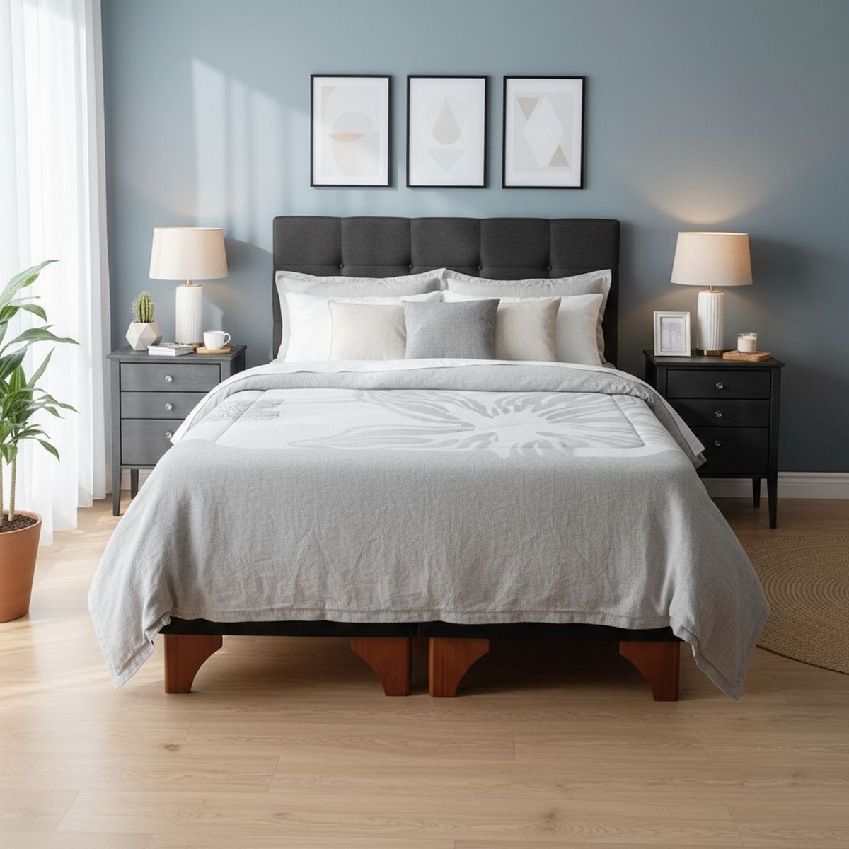 ROSEN - Cama Europea 2 Plazas Base Dividida Art 4/ Issey Gr