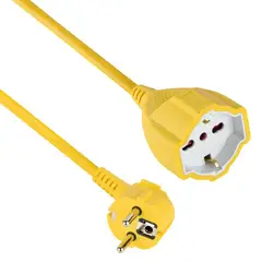 HALUX - Extensión Eléctrica Shuko 16A 1 Toma(s) 30 m Gris/Negro