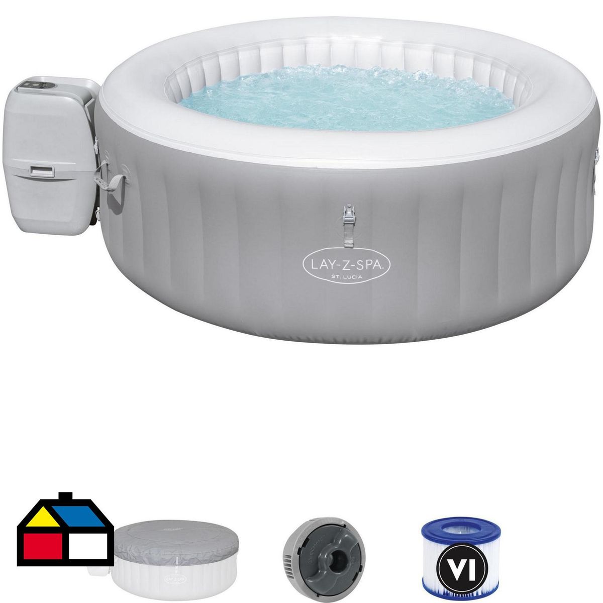 BESTWAY - Spa inflable st. lucia airjet lay-z 2-3 personas