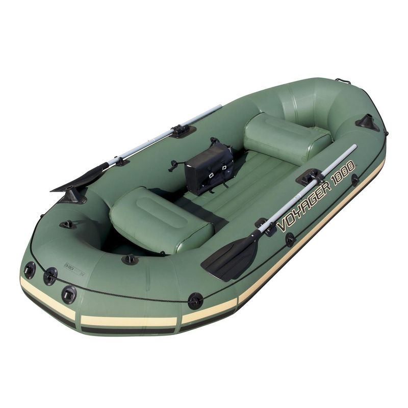BESTWAY - Bote Inflable Voyager 1000 2 Persona(s) 291x127x291 cm Gris