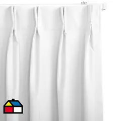 JUST HOME COLLECTION - Cortina Tela Black Out Blanco Ancho 401 cma450 cm Alto 261 cma320 cm