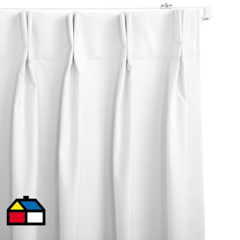 JUST HOME COLLECTION - Cortina Tela Black Out Blanco Ancho 301 cma350 cm Alto 241 cma260 cm