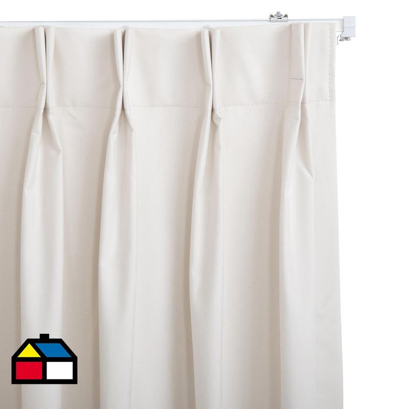 JUST HOME COLLECTION - Cortina Tela Black Out Crudo Ancho 100 cma200 cm Alto 261 cma320 cm