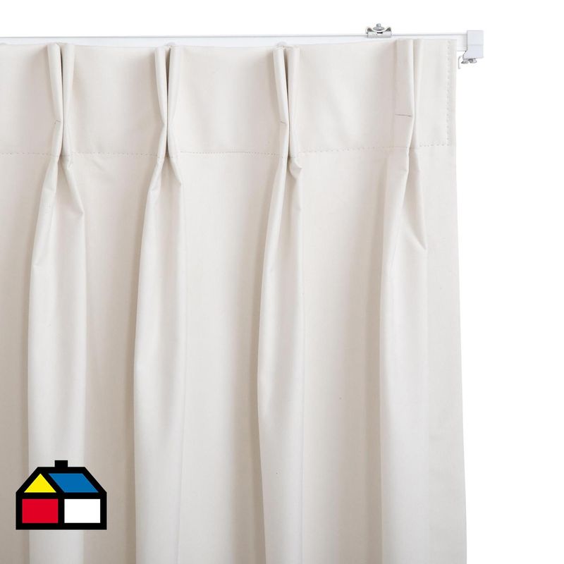 JUST HOME COLLECTION - Cortina Tela Black Out Crudo Ancho 100 cma200 cm Alto 241 cma260 cm