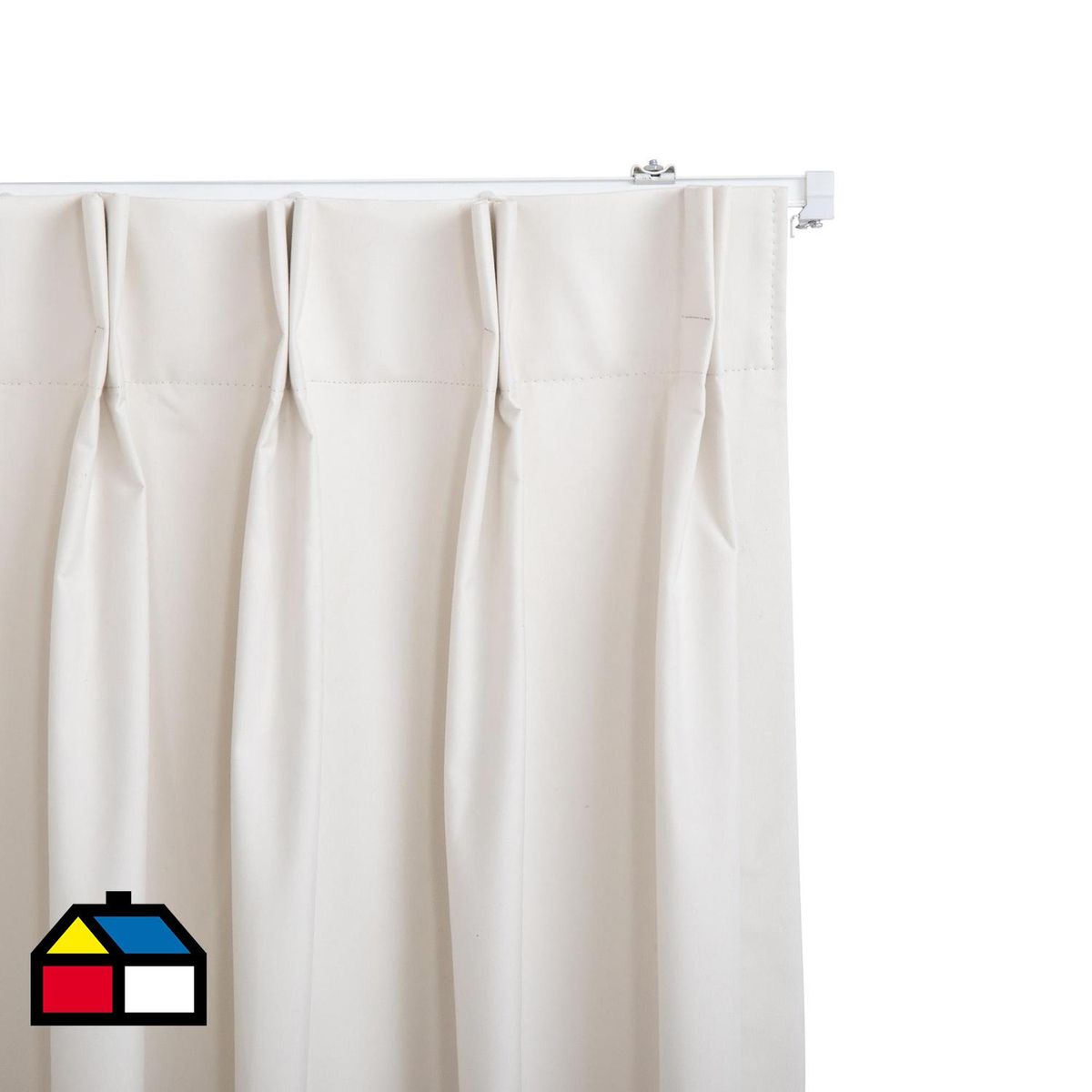 JUST HOME COLLECTION - Cortina Tela Black Out Crudo Ancho 401 cm a 450 cm Alto 75 cm a 240 cm