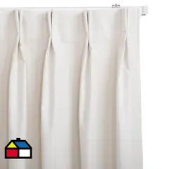 JUST HOME COLLECTION - Cortina Tela Black Out Crudo Ancho 251 cm a 300 cm Alto 75 cm a 240 cm