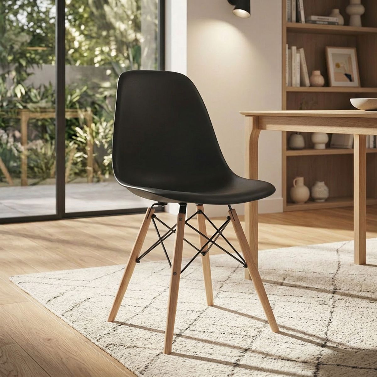 Silla Eames Negro 83x46.5x51 cm, marca JUST HOME COLLECTION - Foto Principal