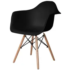 JUST HOME COLLECTION - Silla Gales Negro 79x62x60 cm