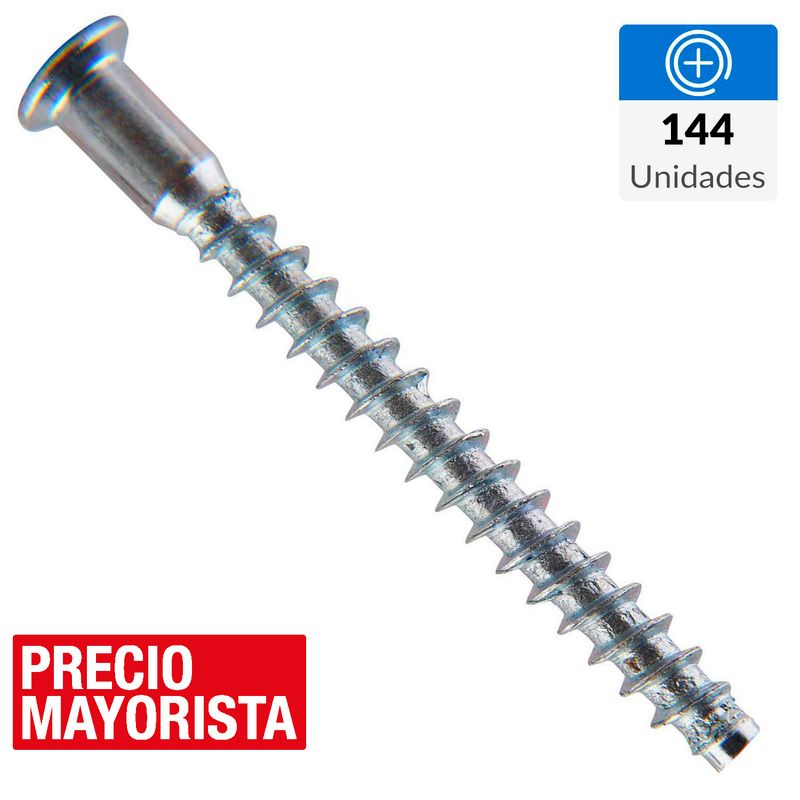 MAMUT - Tornillo Tirafondo Cabeza Phillips Madera 2 " 3/16 " 144 Unidades