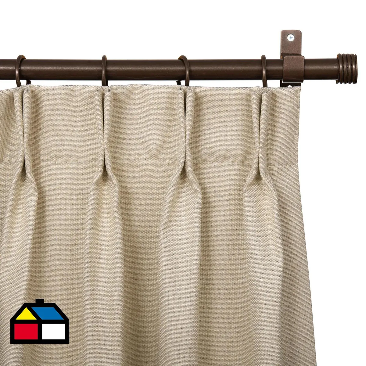 JUST HOME COLLECTION - Cortina Tela SunOut Beige Ancho 251 cm a 300 cm Alto 75 cm a 240 cm