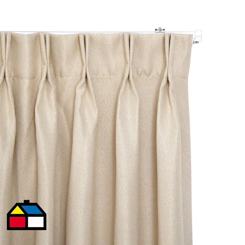 JUST HOME COLLECTION - Cortina Tela SunOut Beige Ancho 100 cm a 200 cm Alto 75 cm a 240 cm