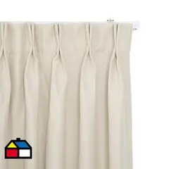 JUST HOME COLLECTION - Cortina Tela SunOut Crudo Ancho 100 cm a 200 cm Alto 75 cm a 240 cm