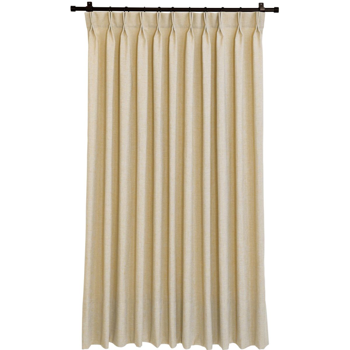 JUST HOME COLLECTION - Cortinas de Telas Modelo Tela Gruesa Color Beige Con Instalación Y Barra Incluido Con Medidas en Ancho Entre 241 CMS A