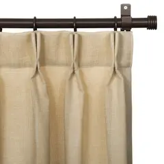 JUST HOME COLLECTION - Cortinas de Telas Modelo Tela Gruesa Color Beige Con Instalación Y Barra Incluido Con Medidas en Ancho Entre 75 CMS A 2