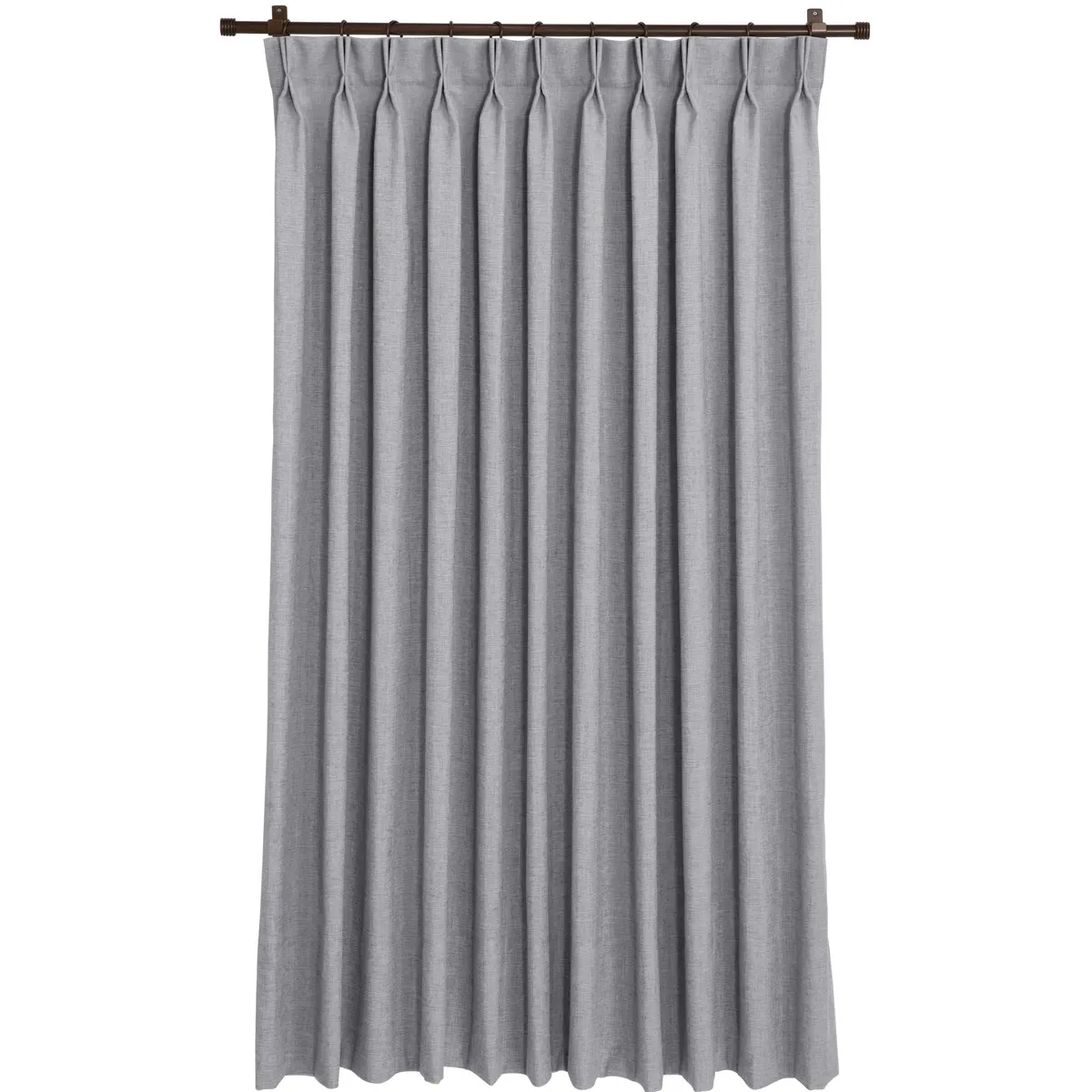 Cortinas de Telas Modelo Tela Gruesa Color Gris Con Instalación Y Barra Incluido Con Medidas en Ancho Entre 241 CMS A 2, marca JUST HOME COLLECTION - Foto 2