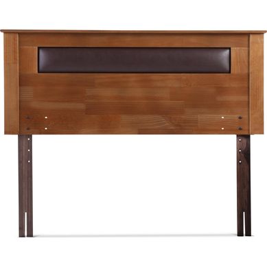 Respaldo 2 plazas 162x122x5 cm nogal