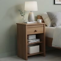 Velador 1 Cajón(es) Ferrara 32x62x41 cm Nogal