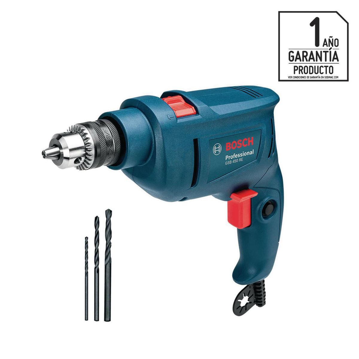 BOSCH - Taladro Percutor Eléctrico 10 mm 450 W 220 V