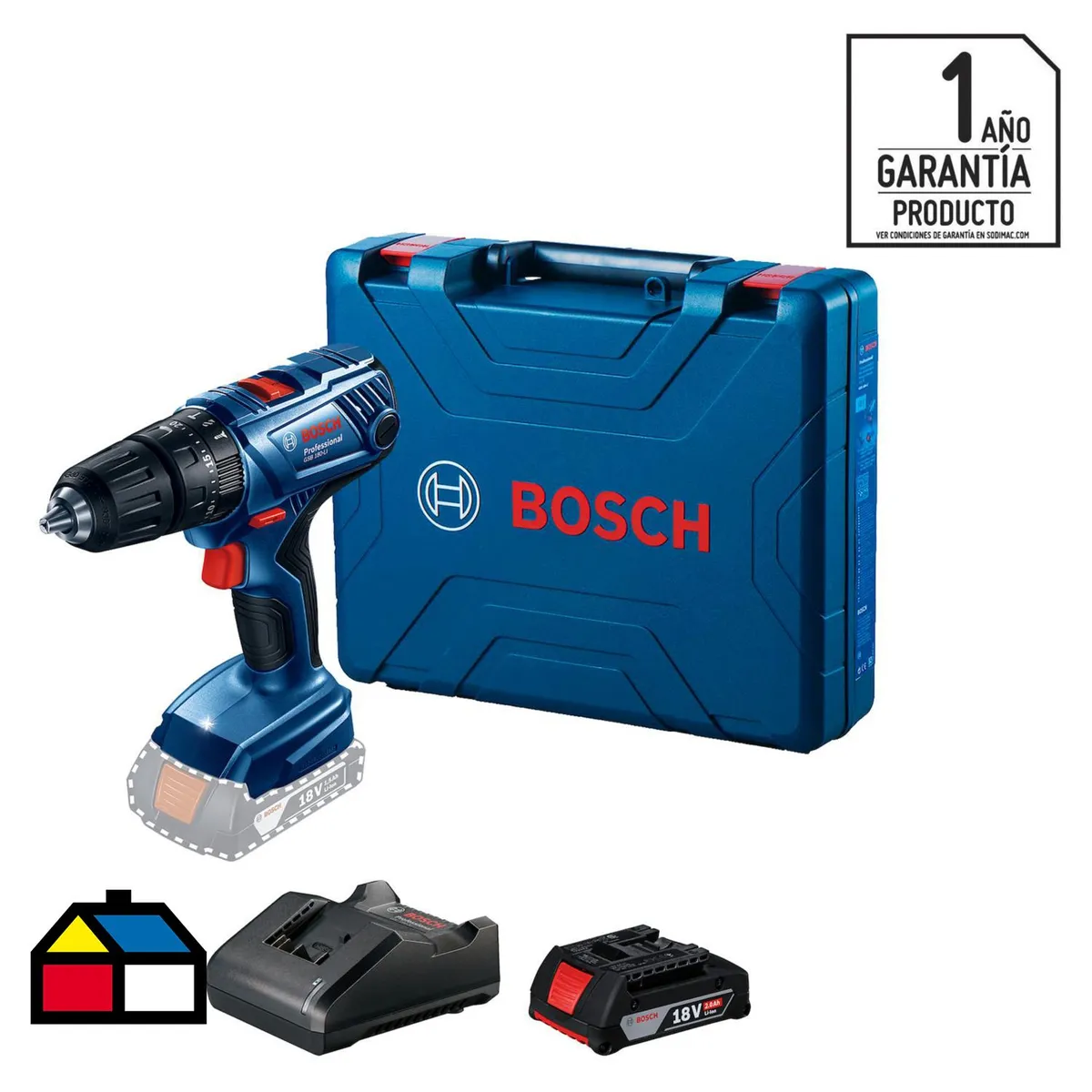 BOSCH - Taladro 13 mm 18 V