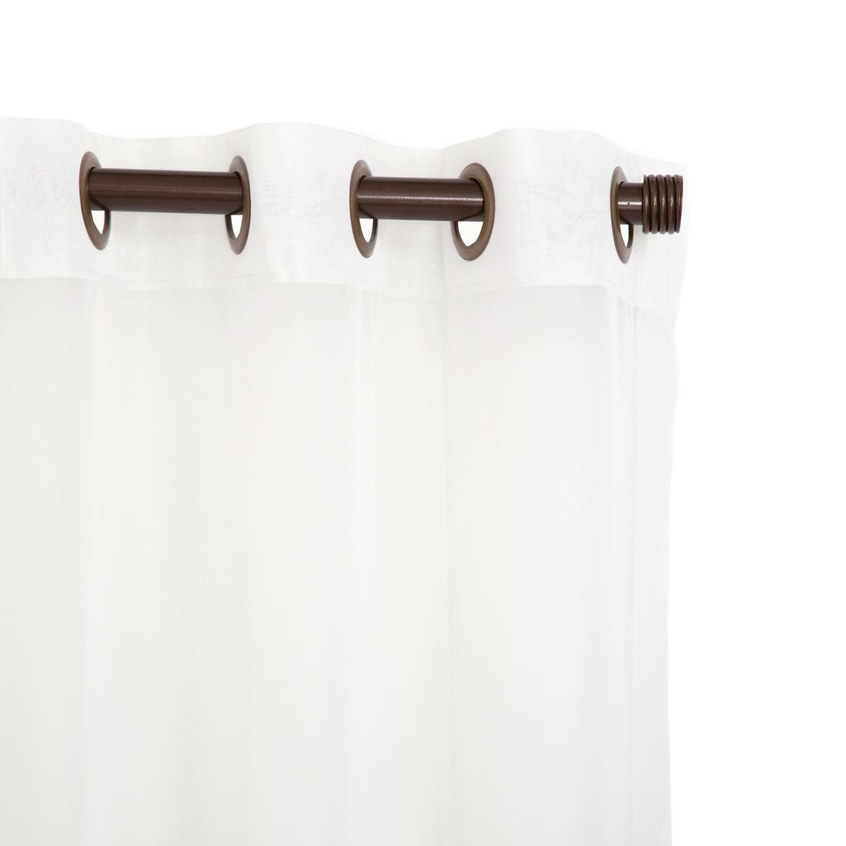 JUST HOME COLLECTION - Cortinas de Telas Modelo Ojetillo Italiana Color Crudo Con Instalación Y Barra Incluido Con Medidas en Ancho Entre  261