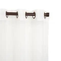 JUST HOME COLLECTION - Cortinas de Telas Modelo Ojetillo Italiana Color Crudo Con Instalación Y Barra Incluido Con Medidas en Ancho Entre 261