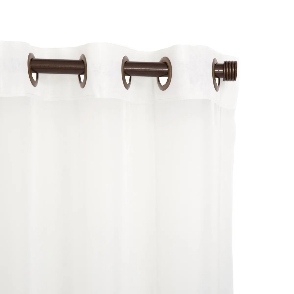 JUST HOME COLLECTION - Cortinas de Telas Modelo Ojetillo Italiana Color Crudo Con Instalación Y Barra Incluido Con Medidas en Ancho Entre 75 C