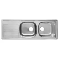 TEKA - Lavaplatos Empotrado 2 Cubeta(s) 123.5x15.5x44 cm Acero inoxidable