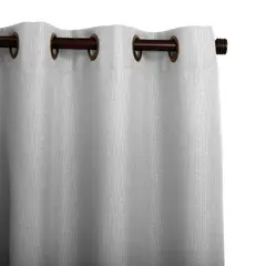 JUST HOME COLLECTION - Cortinas de Telas Modelo Ojetillo Sun Out Color Gris Con Instalación Y Barra Incluido Con Medidas en Ancho Entre 75 CMS