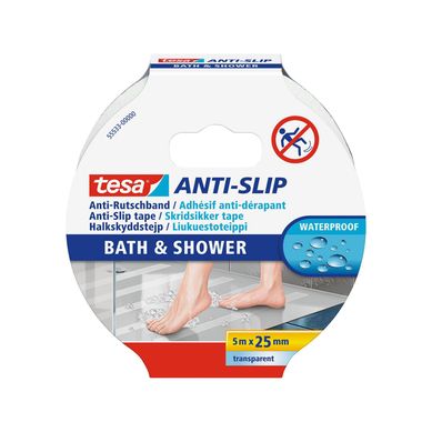 Antideslizante bao 5m x 25mm blanco.