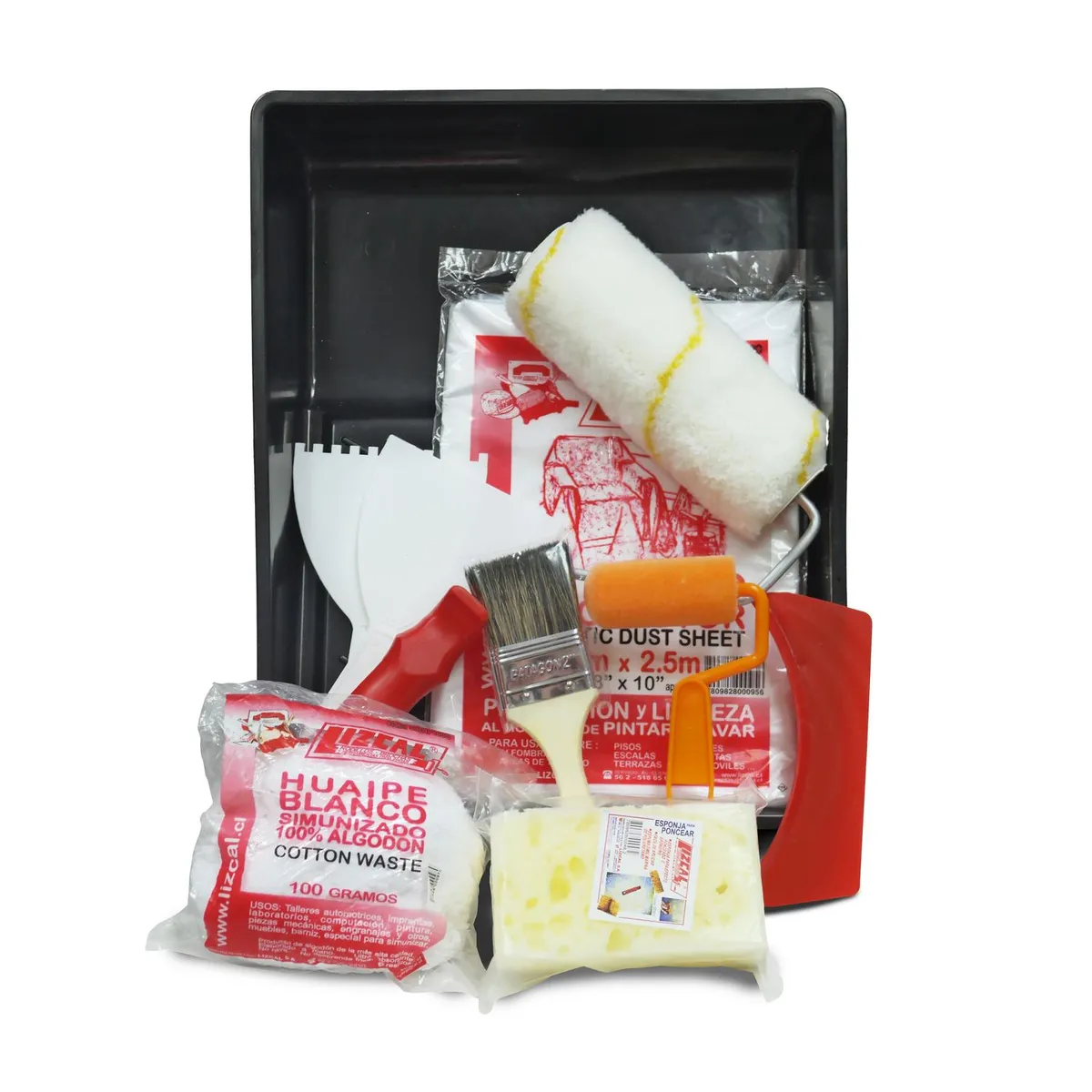 LIZCAL - Kit pintura 12 piezas