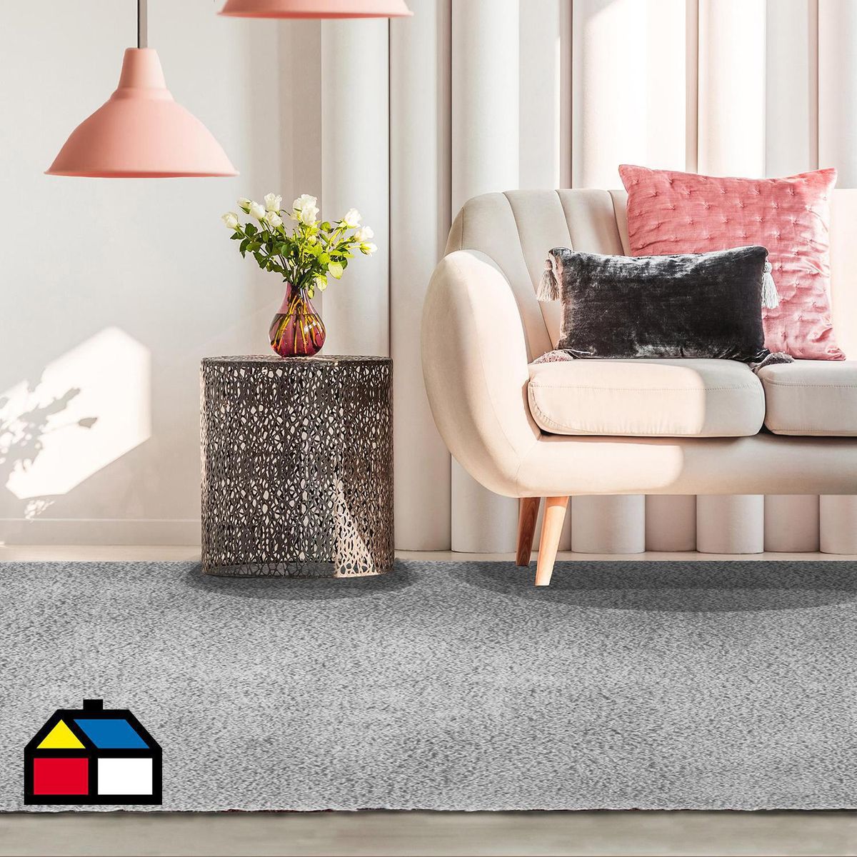 DIB - Alfombra casino 150x220 cm gris