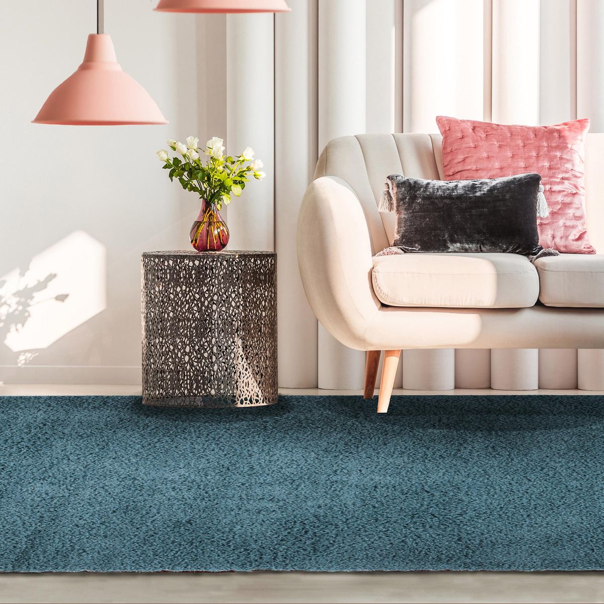 DIB - Alfombra casino 150x220 cm turquesa