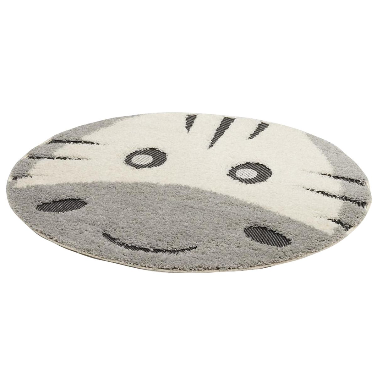 DIB - Alfombra mango collection cebra 120x120 cm crema