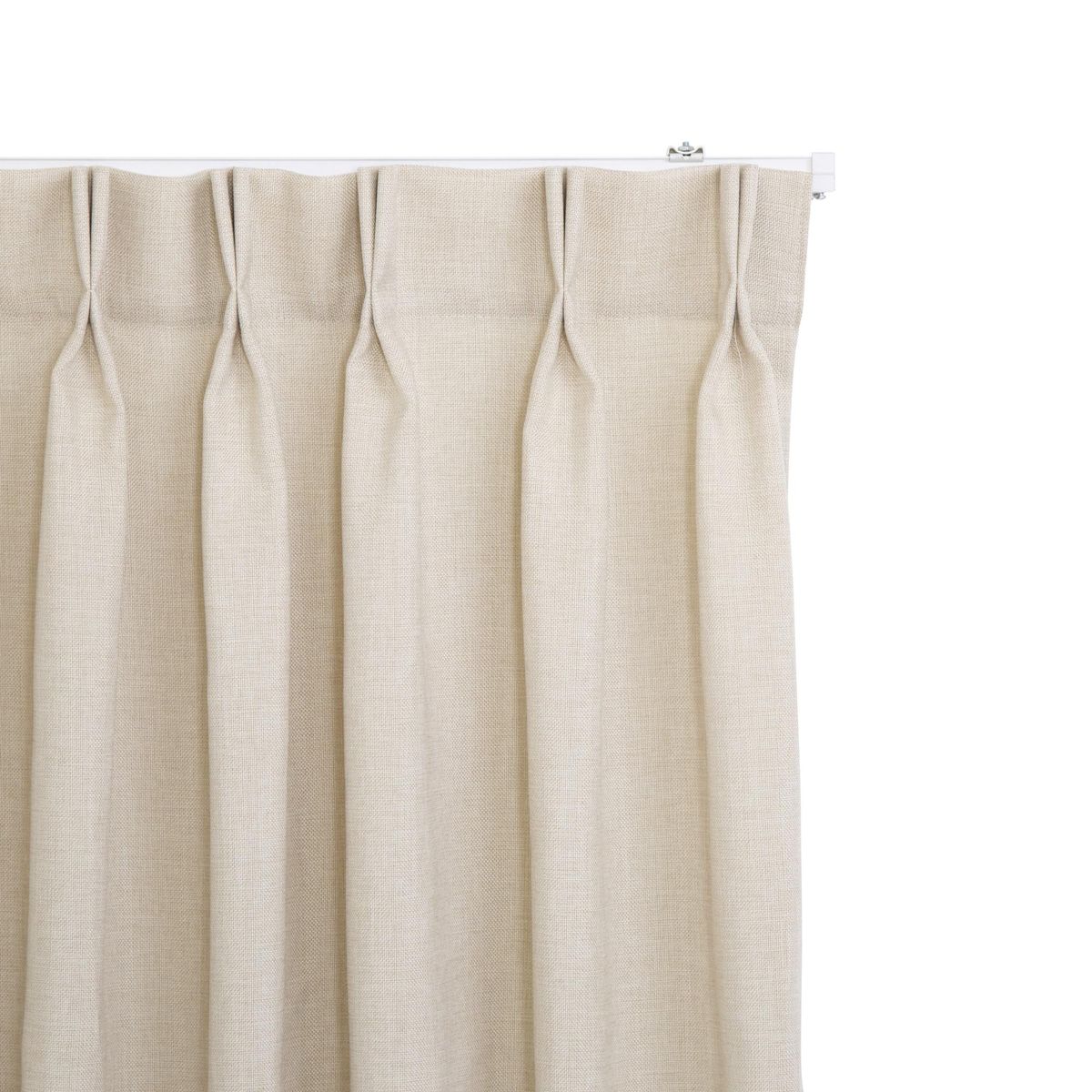 JUST HOME COLLECTION - Cortinas de Telas Modelo Tela Gruesa Color Crudo Con Instalación Y Riel Incluido Con Medidas en Ancho Entre 261 CMS A 32