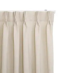 JUST HOME COLLECTION - Cortinas de Telas Modelo Tela Gruesa Color Crudo Con Instalación Y Riel Incluido Con Medidas en Ancho Entre 241 CMS A 26