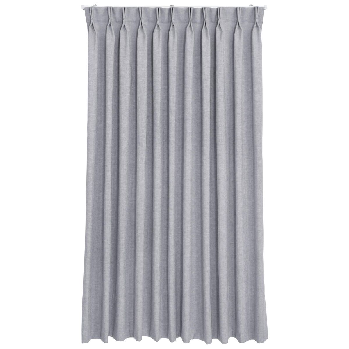 JUST HOME COLLECTION - Cortinas de Tela Gruesa Color Gris Con Instalación Y Riel Incluido Con Medidas en Ancho 75 CMS-240