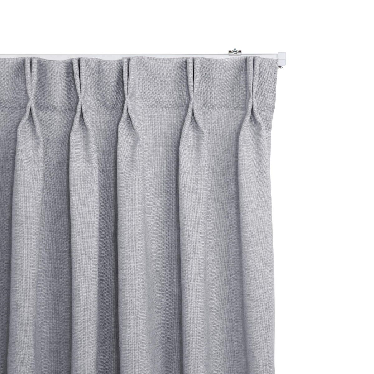 JUST HOME COLLECTION - Cortinas de Telas Modelo Tela Gruesa Color Gris Con Instalación Y Riel Incluido Con Medidas en Ancho Entre 75 CMS A 240