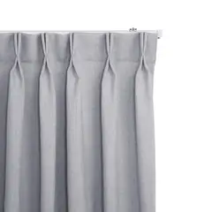 JUST HOME COLLECTION - Cortinas de Telas Modelo Tela Gruesa Color Gris Con Instalación Y Riel Incluido Con Medidas en Ancho Entre 75 CMS A 240