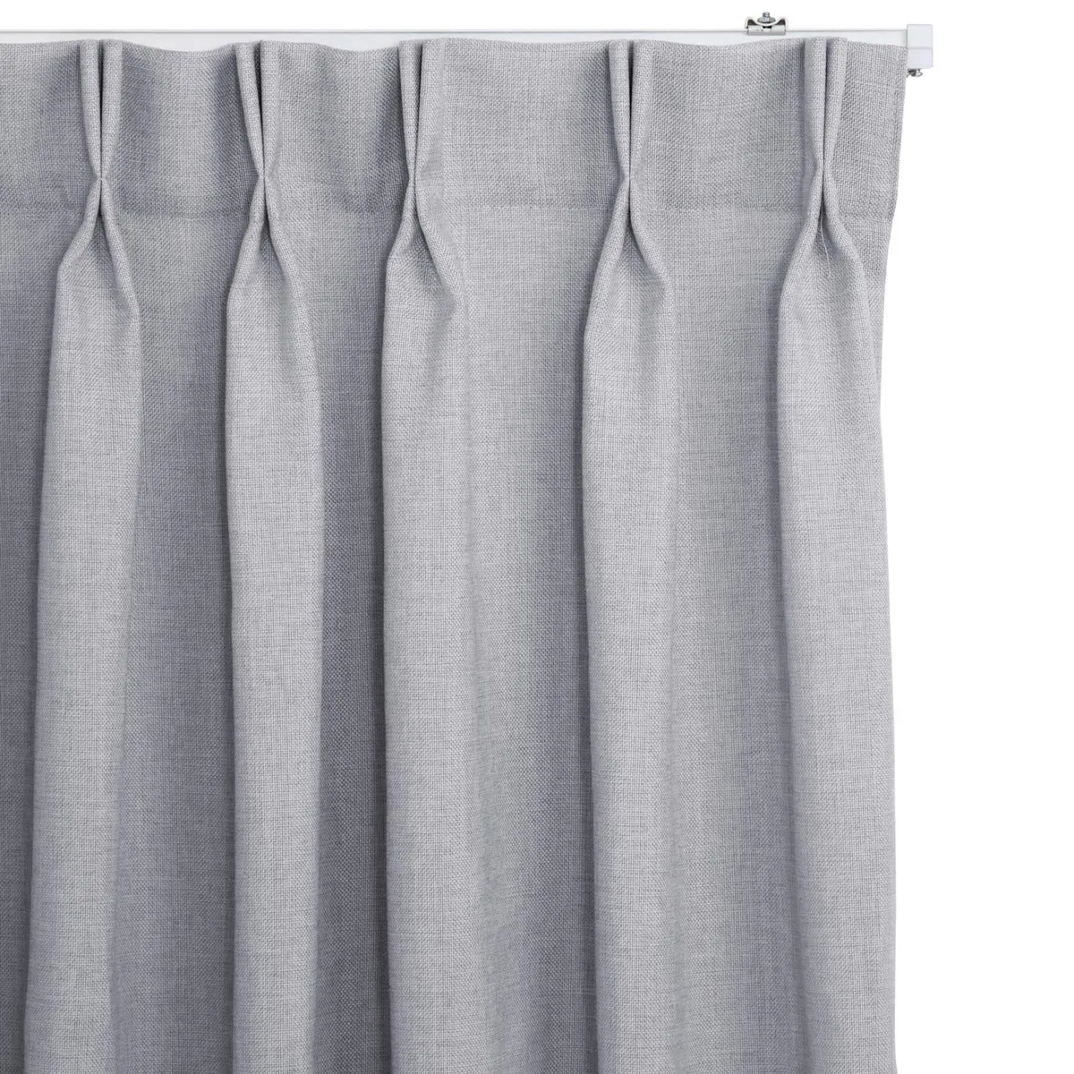 JUST HOME COLLECTION - Cortinas de Telas Modelo Tela Gruesa Color Gris Con Instalación Y Riel Incluido Con Medidas en Ancho Entre 75 CMS A 240