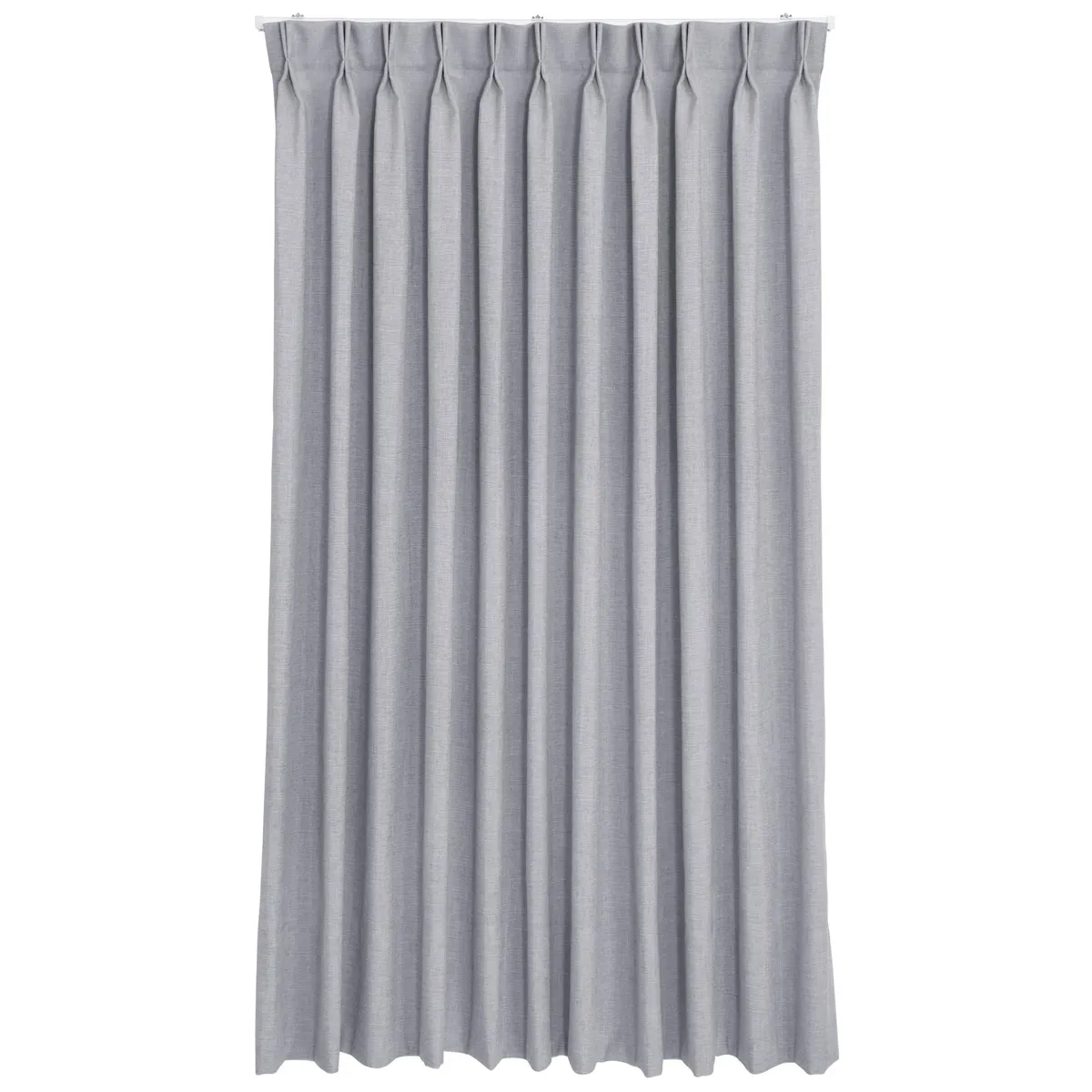 JUST HOME COLLECTION - Cortinas de Telas Modelo Tela Gruesa Color Gris Con Instalación Y Riel Incluido Con Medidas en Ancho Entre 75 CMS A 240