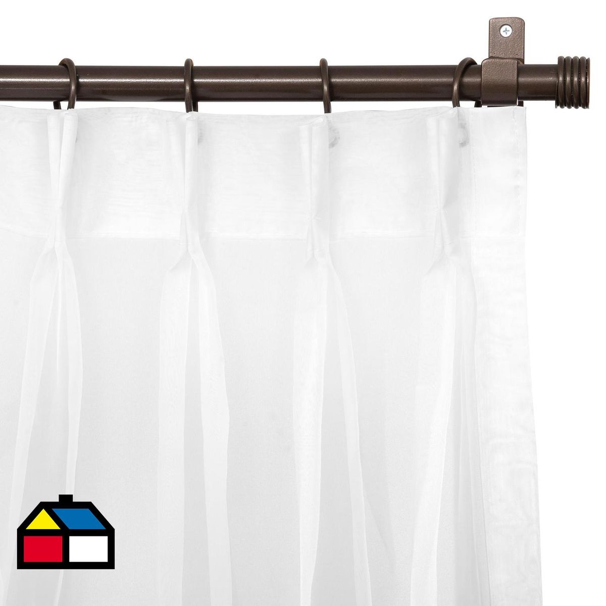 JUST HOME COLLECTION - Cortina Tela Italiana Blanco Ancho 301 cma350 cm Alto 261 cma320 cm