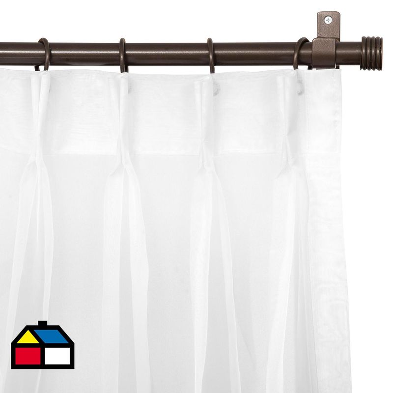 JUST HOME COLLECTION - Cortina Tela Italiana Blanco Ancho 100 cma200 cm Alto 241 cma260 cm