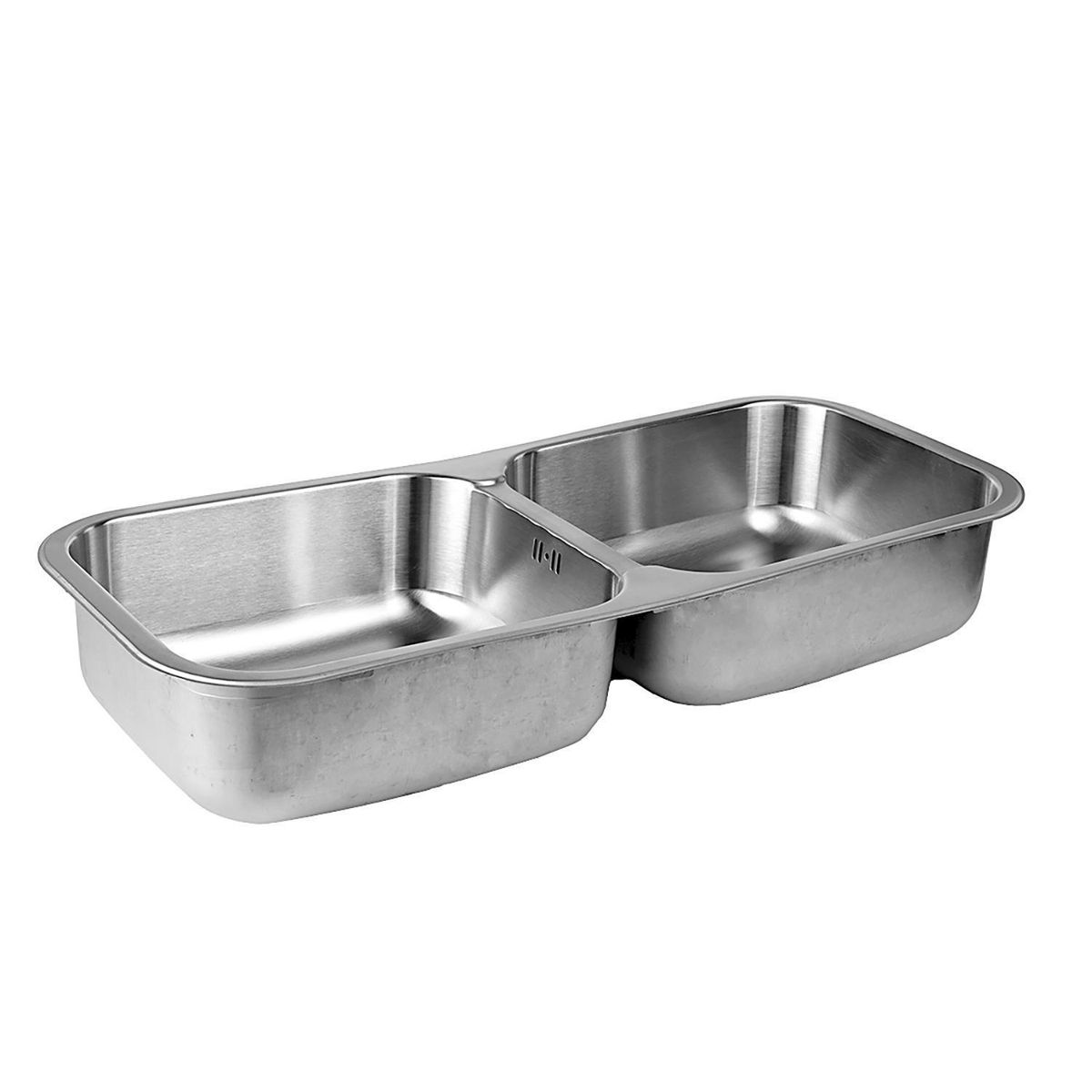 KLIPEN - Lavaplatos con Desagüe 2 Cubeta(s) 38x17x17 cm Acero inoxidable